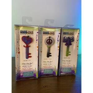 Bunki Munki Variety of Shapes Key Necklaces Kid's Jewelry Lot of 3